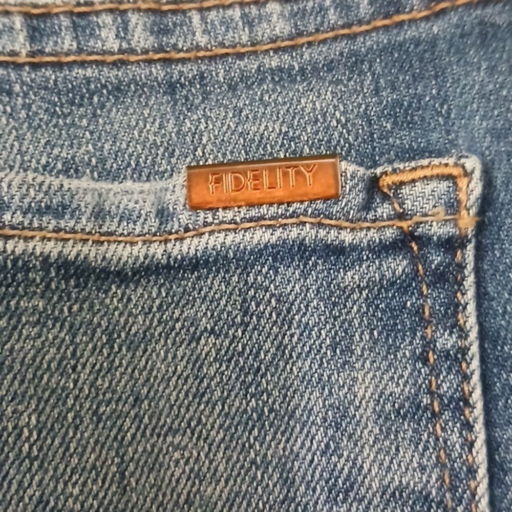 Fidelity Denim Mila Crop 9 Year Aged, Mid Rise Skinny Jeans, Size 31 - Picture 10 of 16